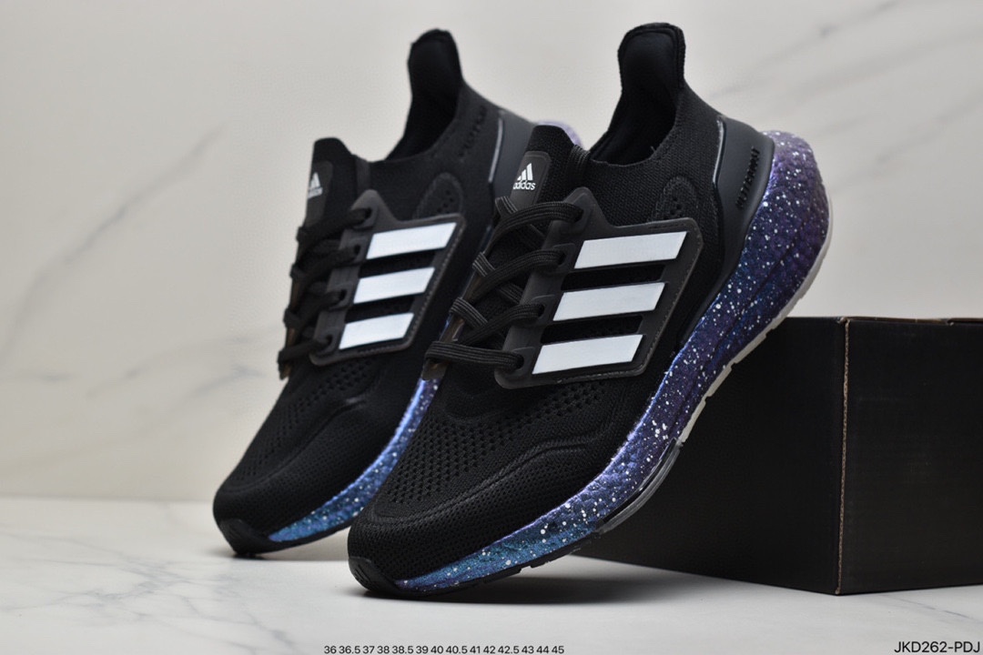 160 Adidas Ultra Boost 21 Consortium FY0371 阿迪达斯新款厚底爆米花跑鞋FC0881