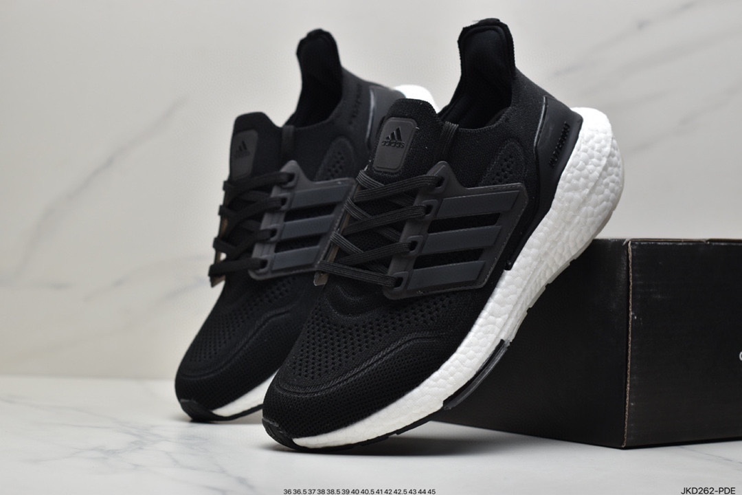 160 Adidas Ultra Boost 21 Consortium FY0371 阿迪达斯新款厚底爆米花跑鞋FC0881