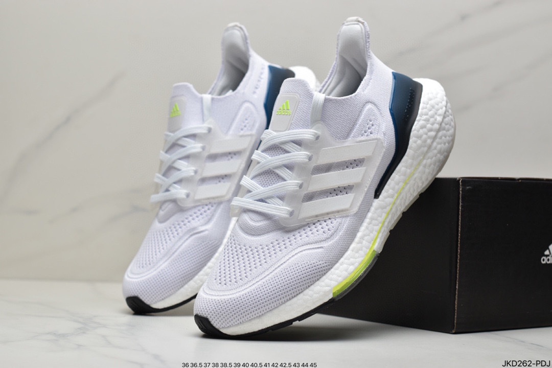160 Adidas Ultra Boost 21 Consortium FY0371 阿迪达斯新款厚底爆米花跑鞋FC0881