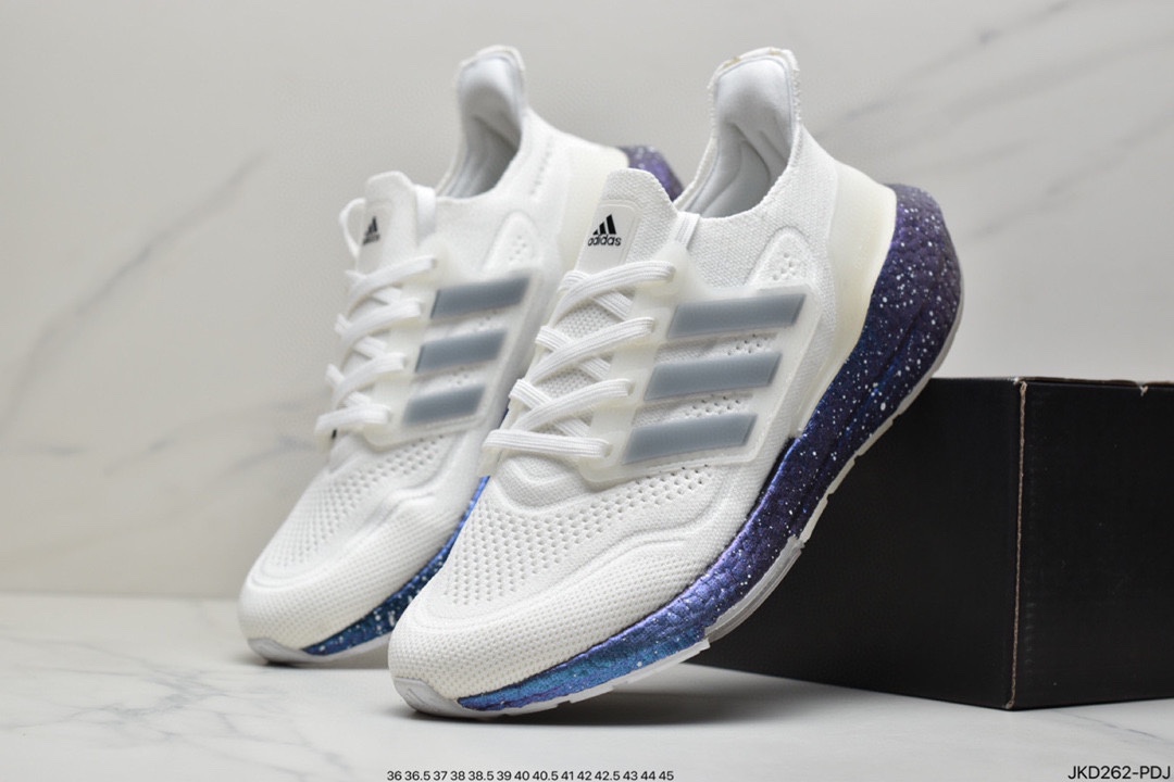 160 Adidas Ultra Boost 21 Consortium FY0371 阿迪达斯新款厚底爆米花跑鞋FC0881