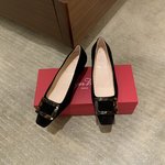 Roger Vivier Single Layer Shoes Black Brown Grey Leopard Print Red Genuine Leather Fall Collection