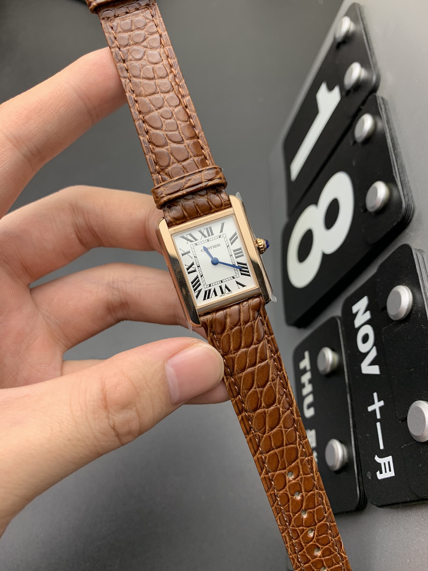 Cartier K11 玫瑰金坦克