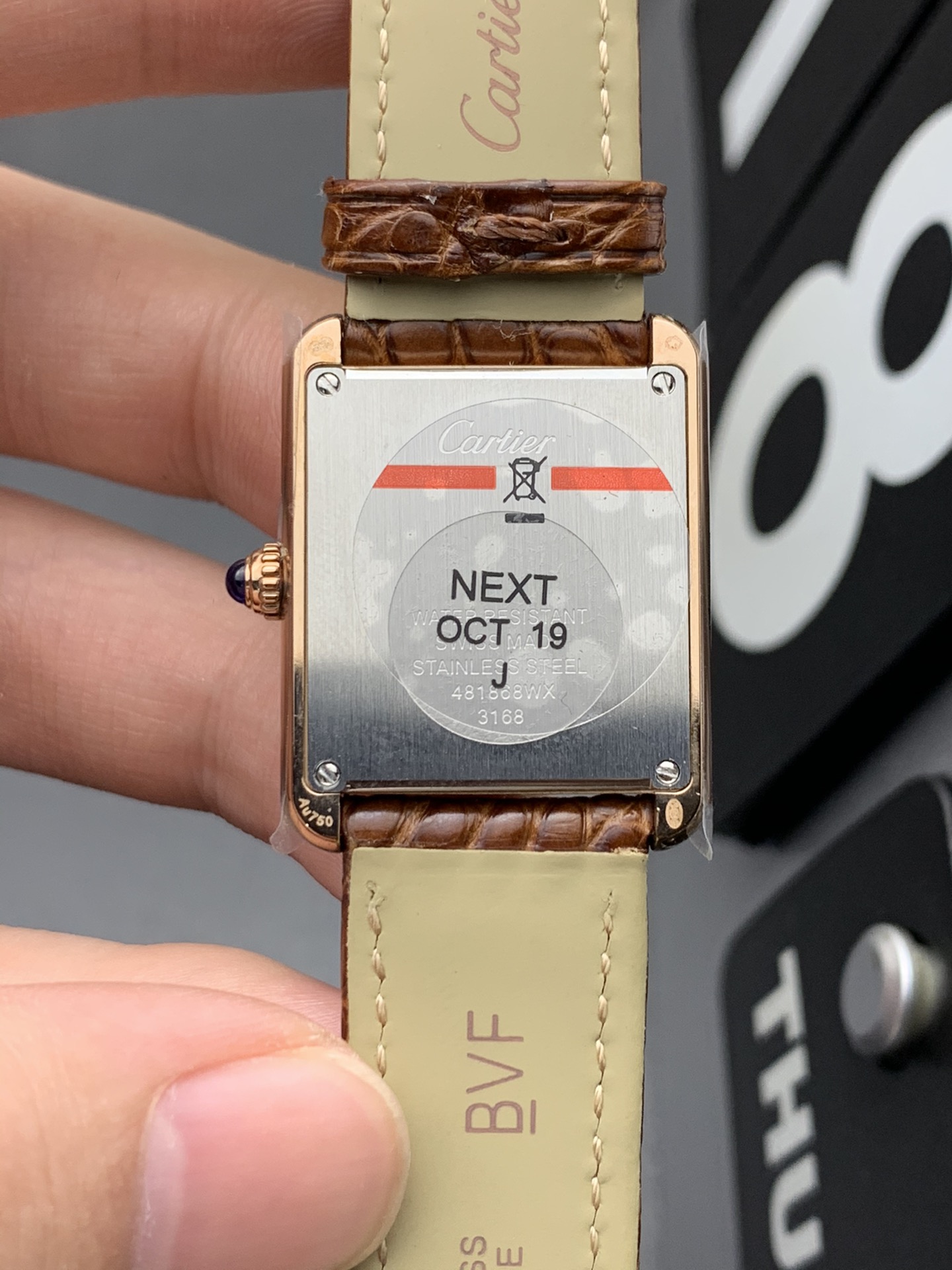 Cartier K11 玫瑰金坦克
