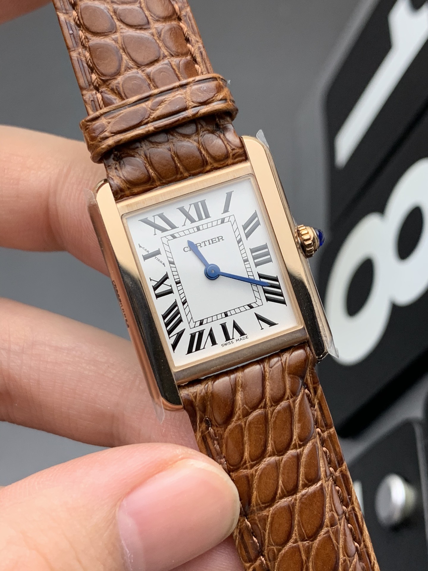 Cartier K11 玫瑰金坦克
