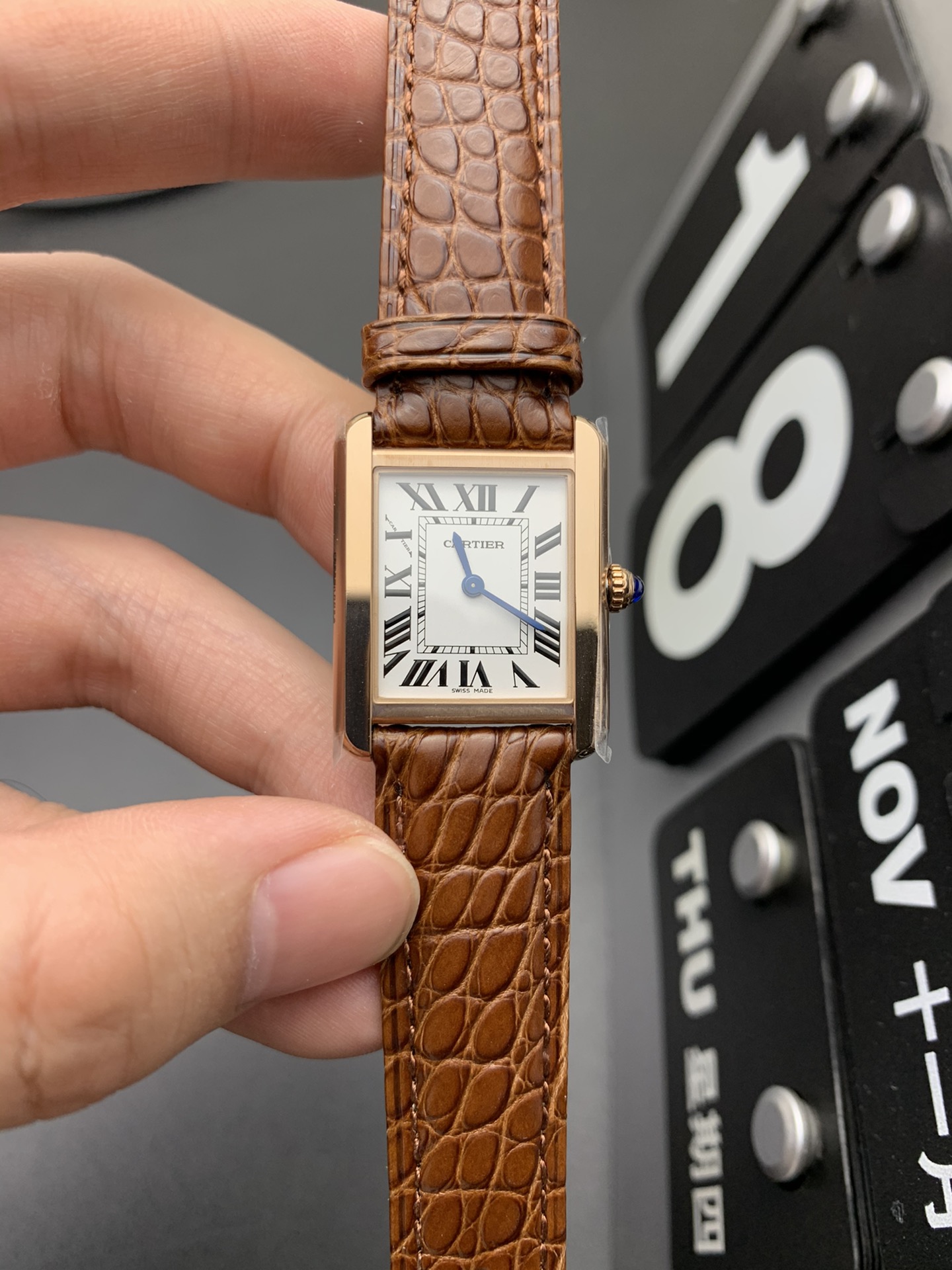 Cartier K11 玫瑰金坦克