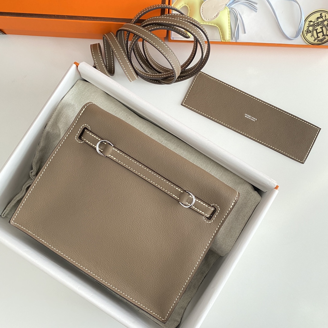 Hermes Kelly Danse Evercolor CK18 Etoupe