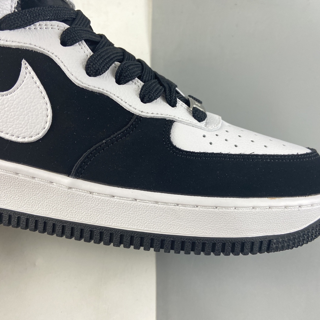 P260 NIKE Air Force 1’07 Mid 麂皮黑白熊猫YH2293-033