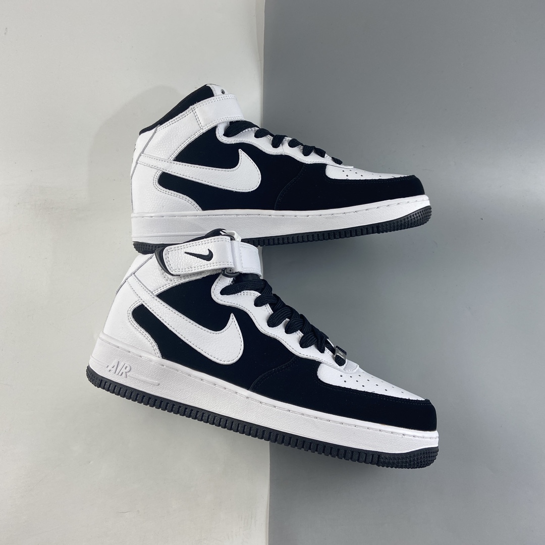 P260 NIKE Air Force 1’07 Mid 麂皮黑白熊猫YH2293-033