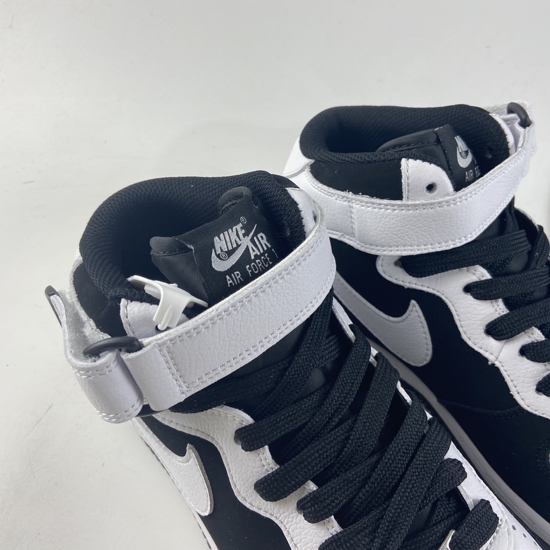 P260 NIKE Air Force 1’07 Mid 麂皮黑白熊猫YH2293-033