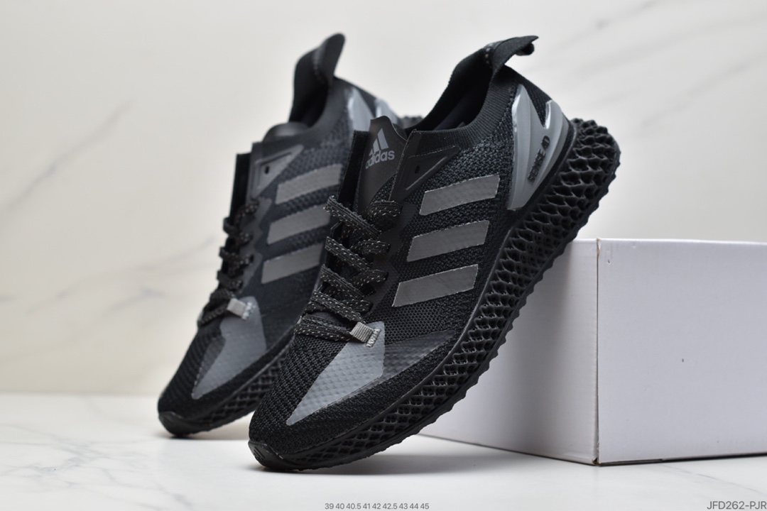 170 阿迪达斯 Adidas Alphaedge 4D 针织呼吸面休闲运动慢跑鞋鞋面以经典跑鞋