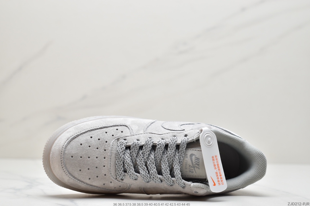 240 Reigning Champ x Nike Air Force 1 Low ’07空军一代经典低帮百搭板鞋“2.0雾灰透明底天使3M”AA1117-188