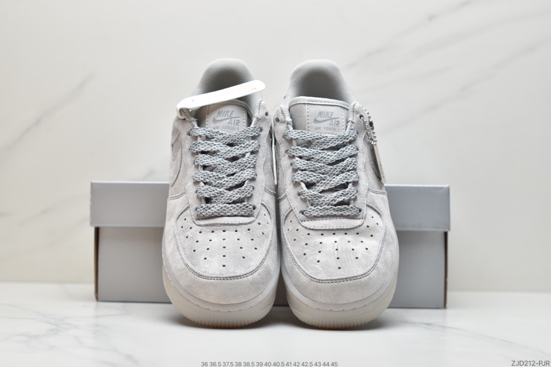 240 Reigning Champ x Nike Air Force 1 Low ’07空军一代经典低帮百搭板鞋“2.0雾灰透明底天使3M”AA1117-188