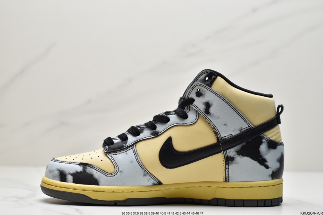 490 耐克Nike Dunk HI 1985  SB 灰黑酸洗扎染高帮复古休闲板鞋DD9404-700