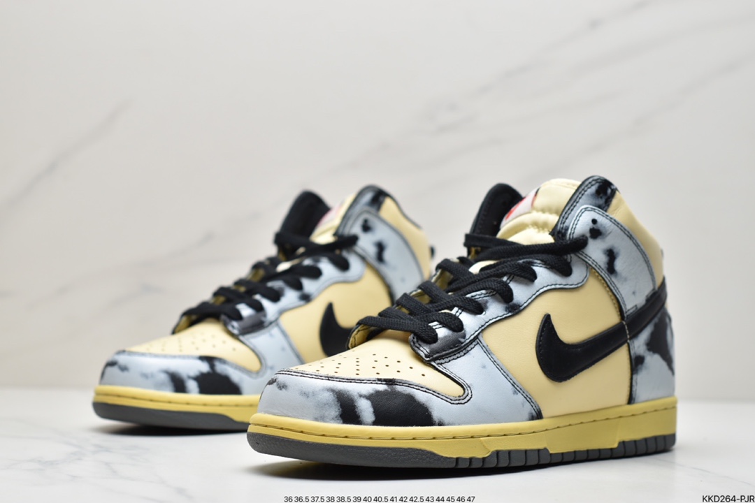 490 耐克Nike Dunk HI 1985  SB 灰黑酸洗扎染高帮复古休闲板鞋DD9404-700