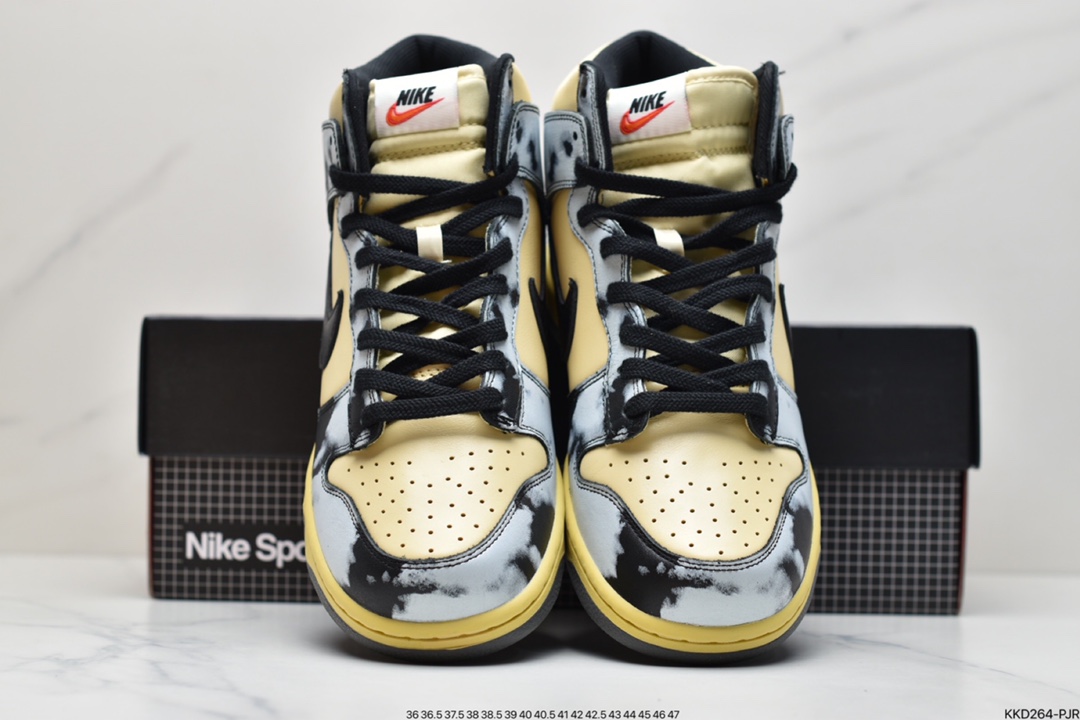 490 耐克Nike Dunk HI 1985  SB 灰黑酸洗扎染高帮复古休闲板鞋DD9404-700