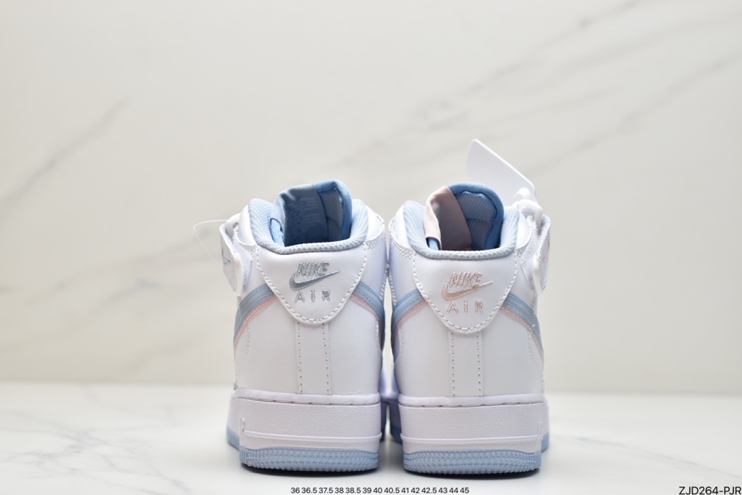 240 耐克Nike Air Force1 Low White pink blue “3D眼镜红蓝粉”全新空军一号高帮CW1574-100