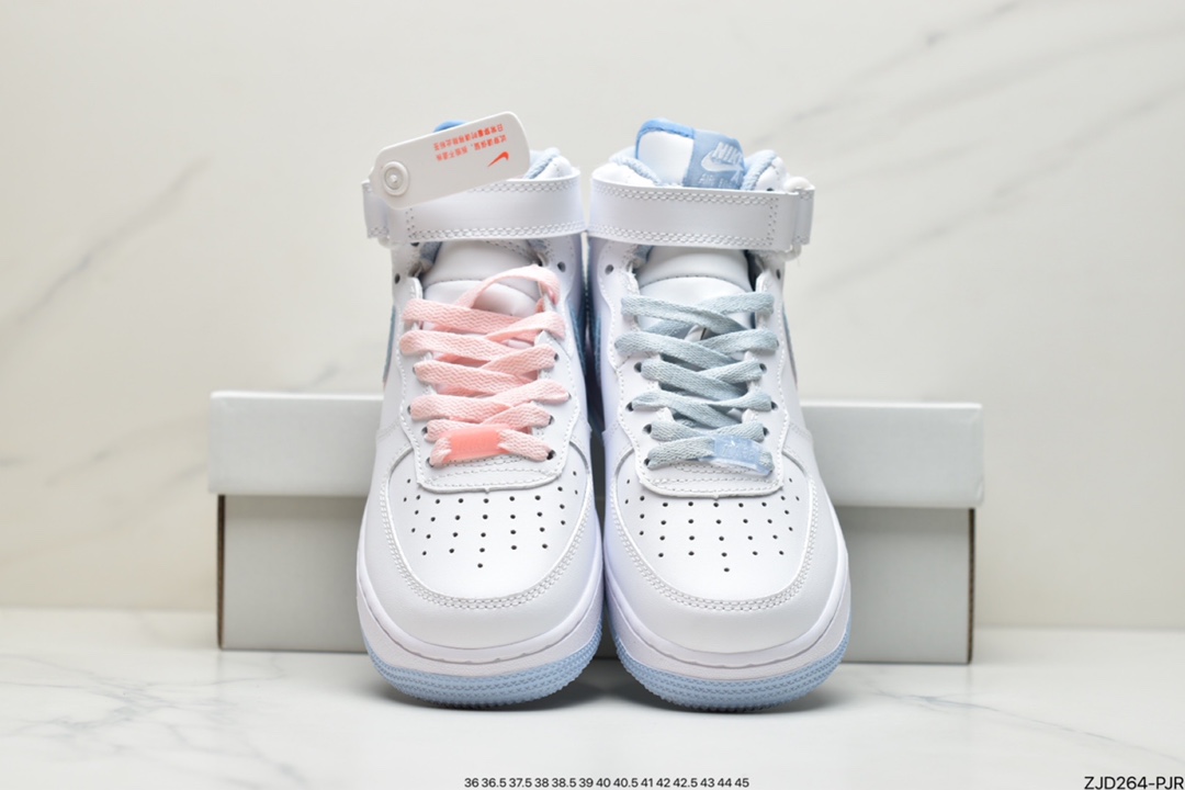 240 耐克Nike Air Force1 Low White pink blue “3D眼镜红蓝粉”全新空军一号高帮CW1574-100