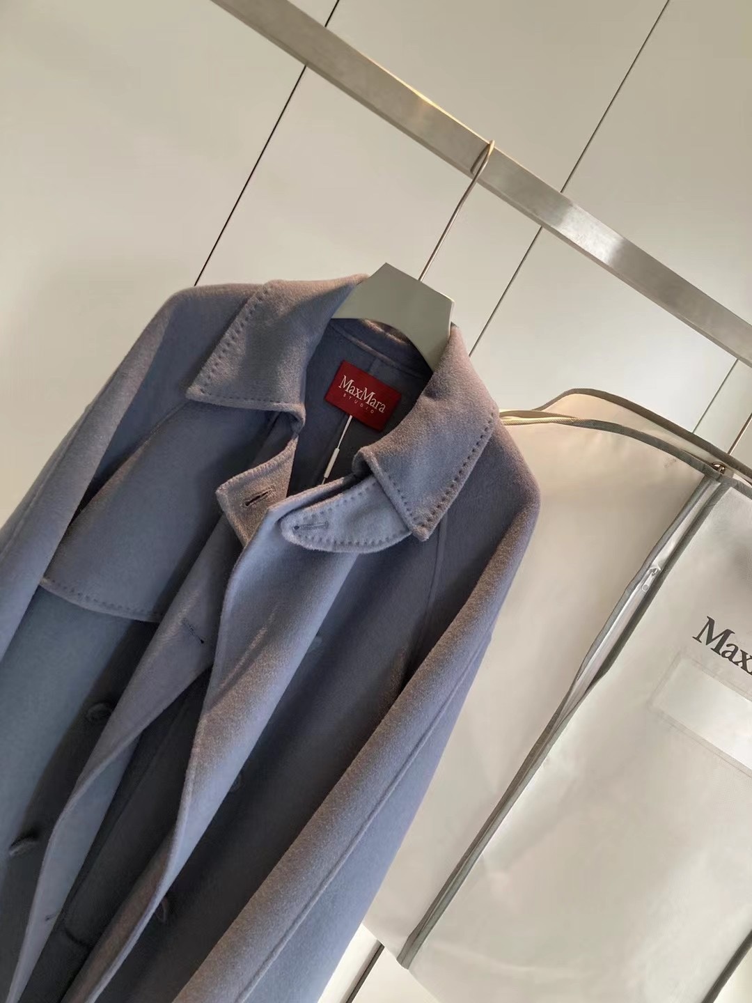 max雾霾蓝大衣刚挖掘的宝藏工厂专门
