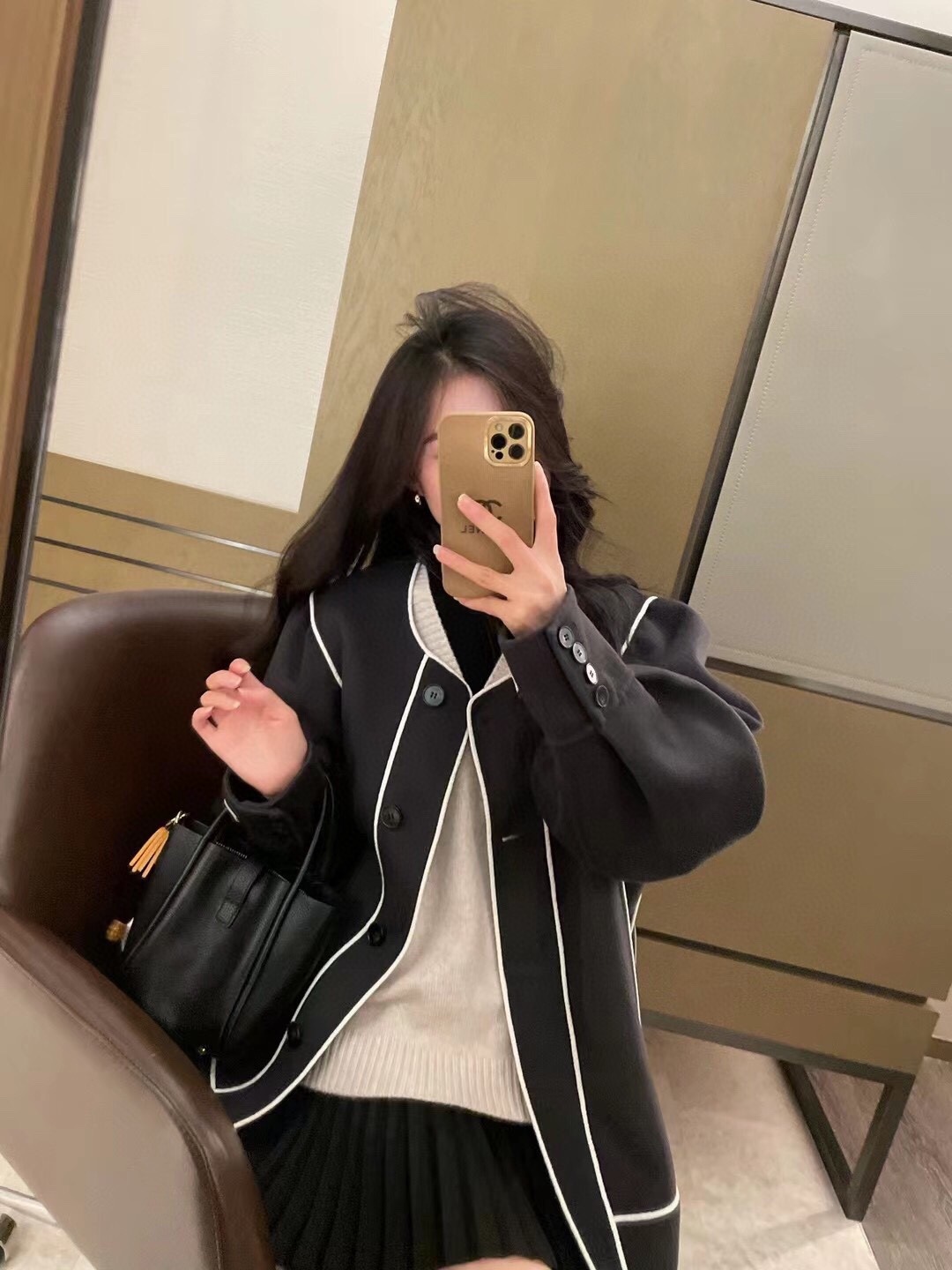 GVC锁边羊绒外套爆款GIVENC&