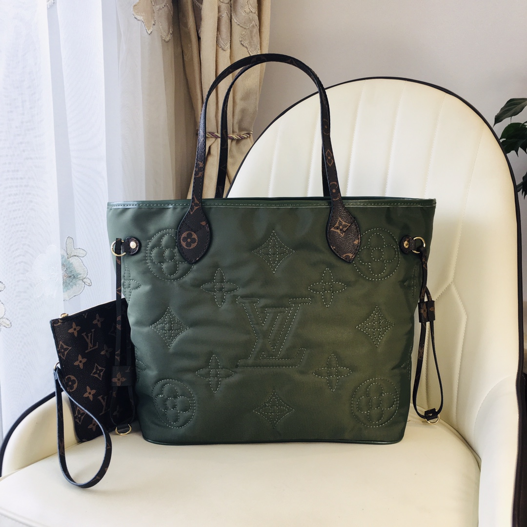 Louis Vuitton LV Neverfull 1:1
 Handbags Tote Bags Canvas Fabric Vintage M45852