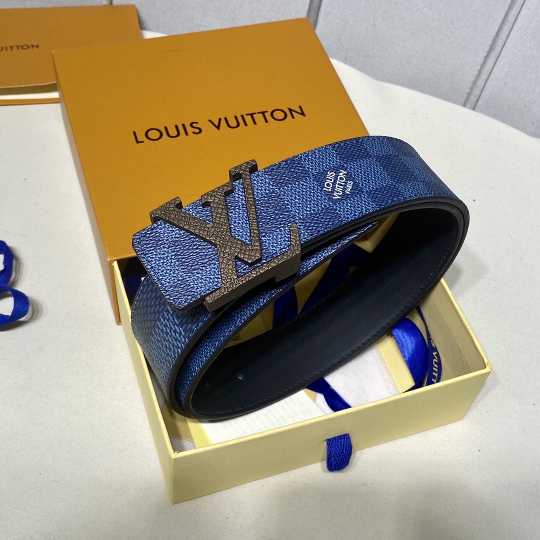 Louis Vuitton Belts Calfskin Canvas Cowhide Spring Collection