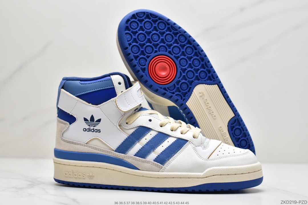 270 阿迪达斯运动鞋三叶草男子 FORUM 84 HIGH高帮绑带休闲鞋FY7793