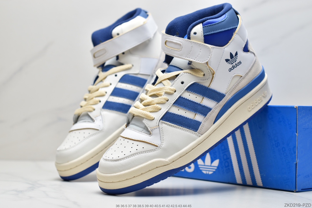 270 阿迪达斯运动鞋三叶草男子 FORUM 84 HIGH高帮绑带休闲鞋FY7793