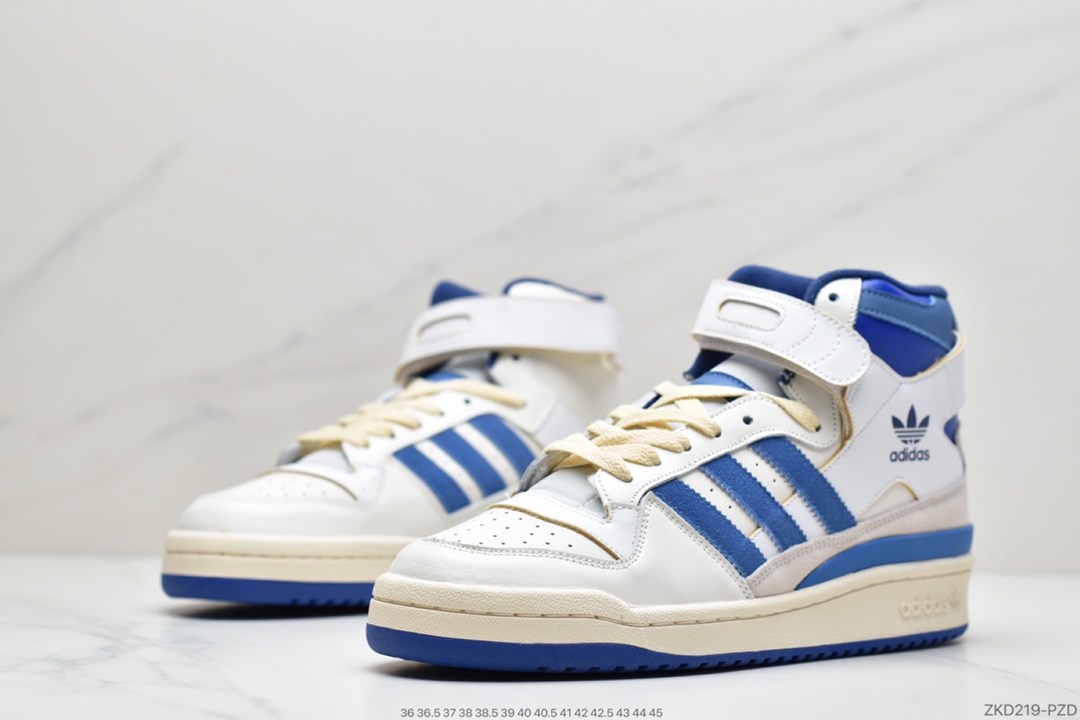 270 阿迪达斯运动鞋三叶草男子 FORUM 84 HIGH高帮绑带休闲鞋FY7793