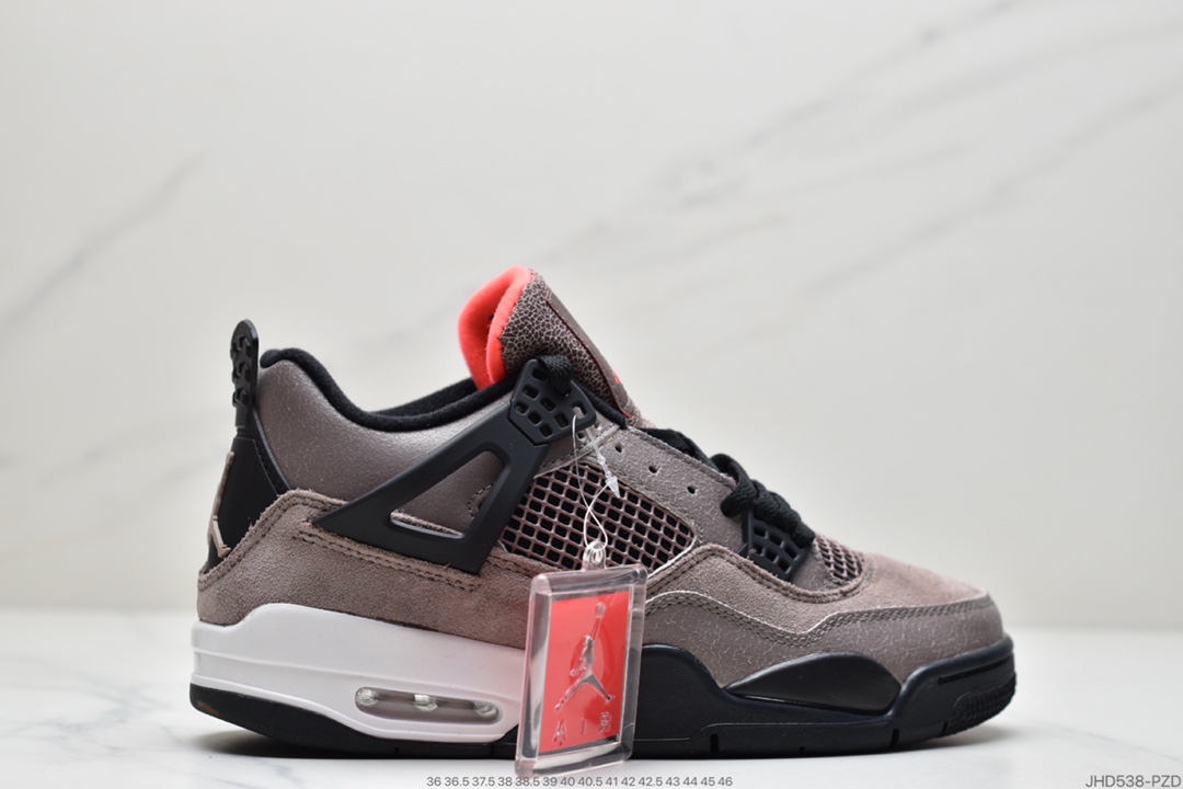 190 耐克Nike Air Jordan 4 Retro”Taupe Haze”AJ4代中帮复古休闲运动文化篮球鞋“麂皮摩卡黑棕小TS”DB0732-200