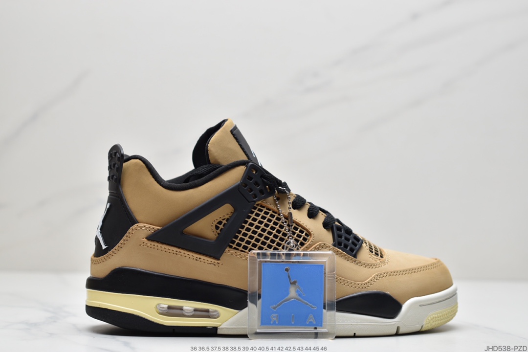 190 耐克Nike Air Jordan 4 Retro”Taupe Haze”AJ4代中帮复古休闲运动文化篮球鞋“麂皮摩卡黑棕小TS”DB0732-200