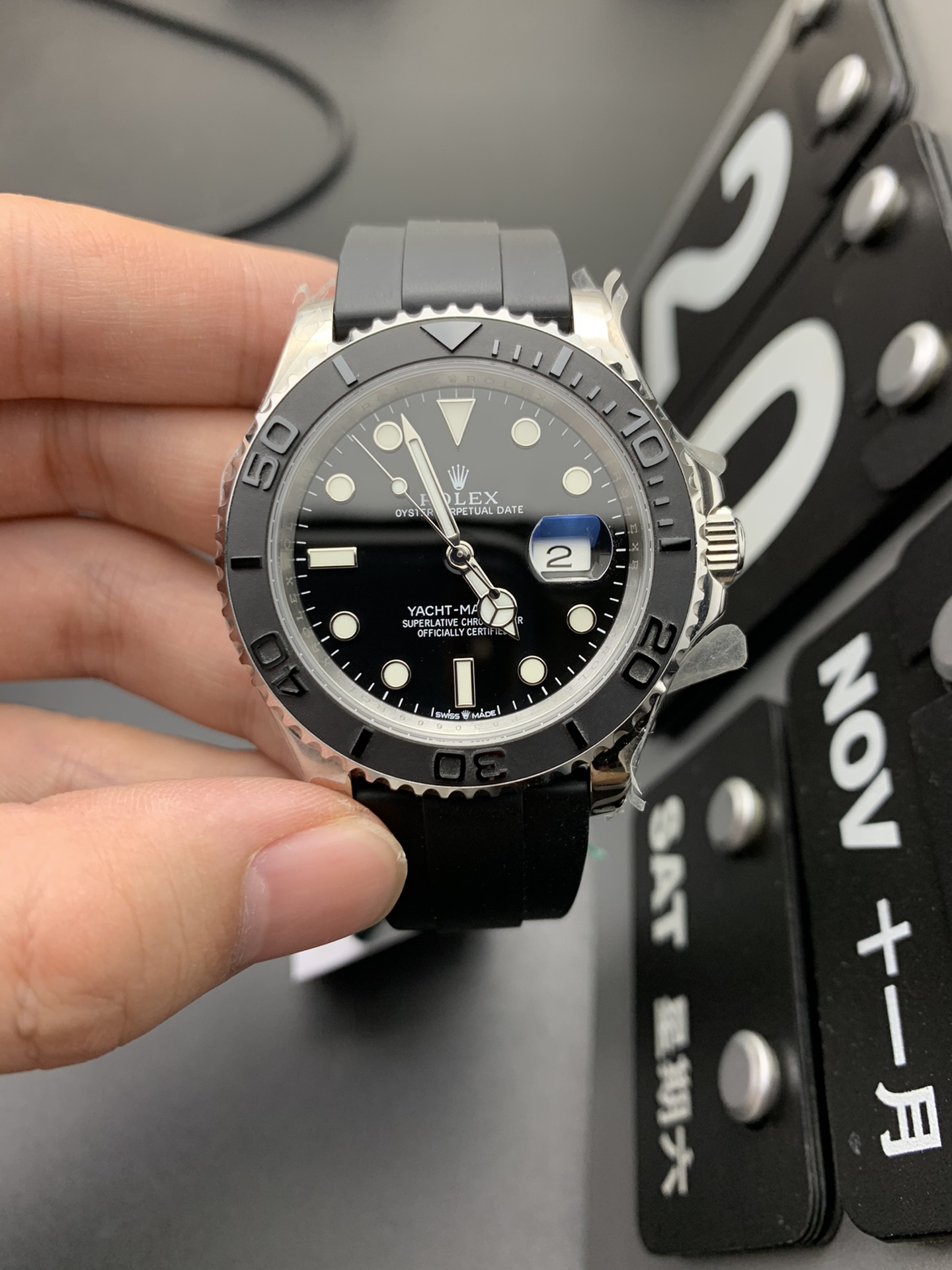 Rolex 3235白金游艇