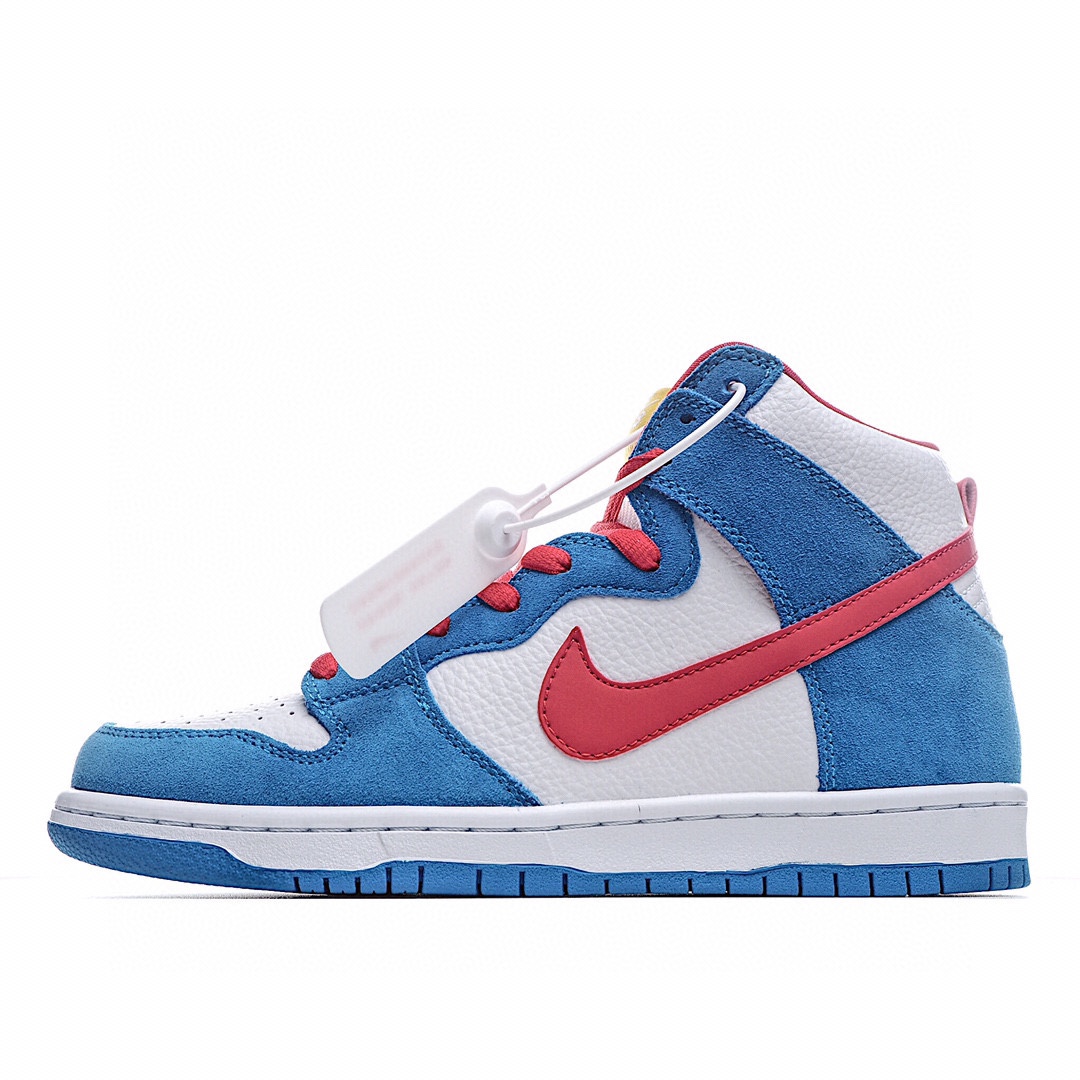 H0 林允同款 公司级 Nike SB Dunk High“Doraemon” 机器猫主题配色