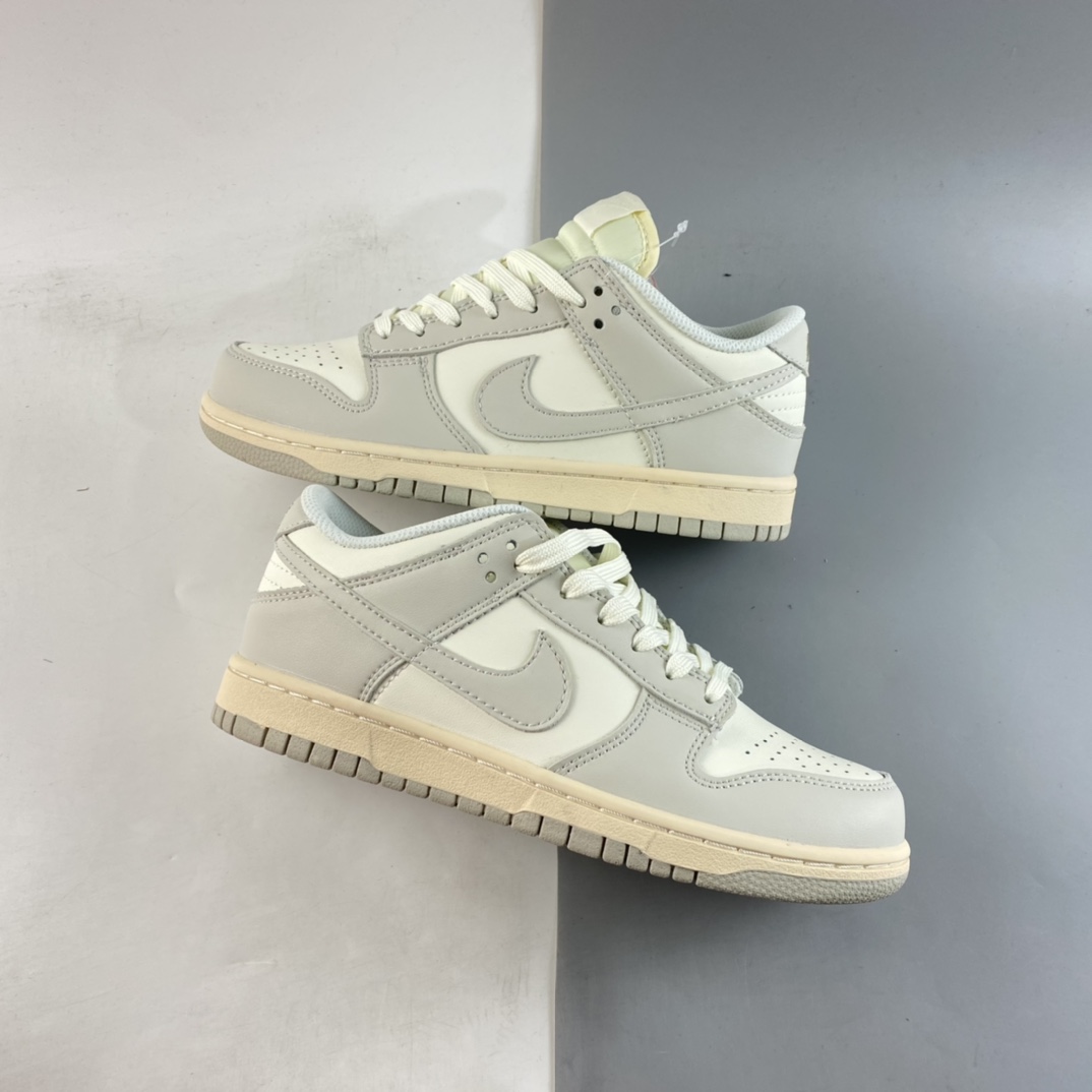 P200 NIKE Dunk Low 骨白配色SB扣碎篮板板鞋 DD1503-107