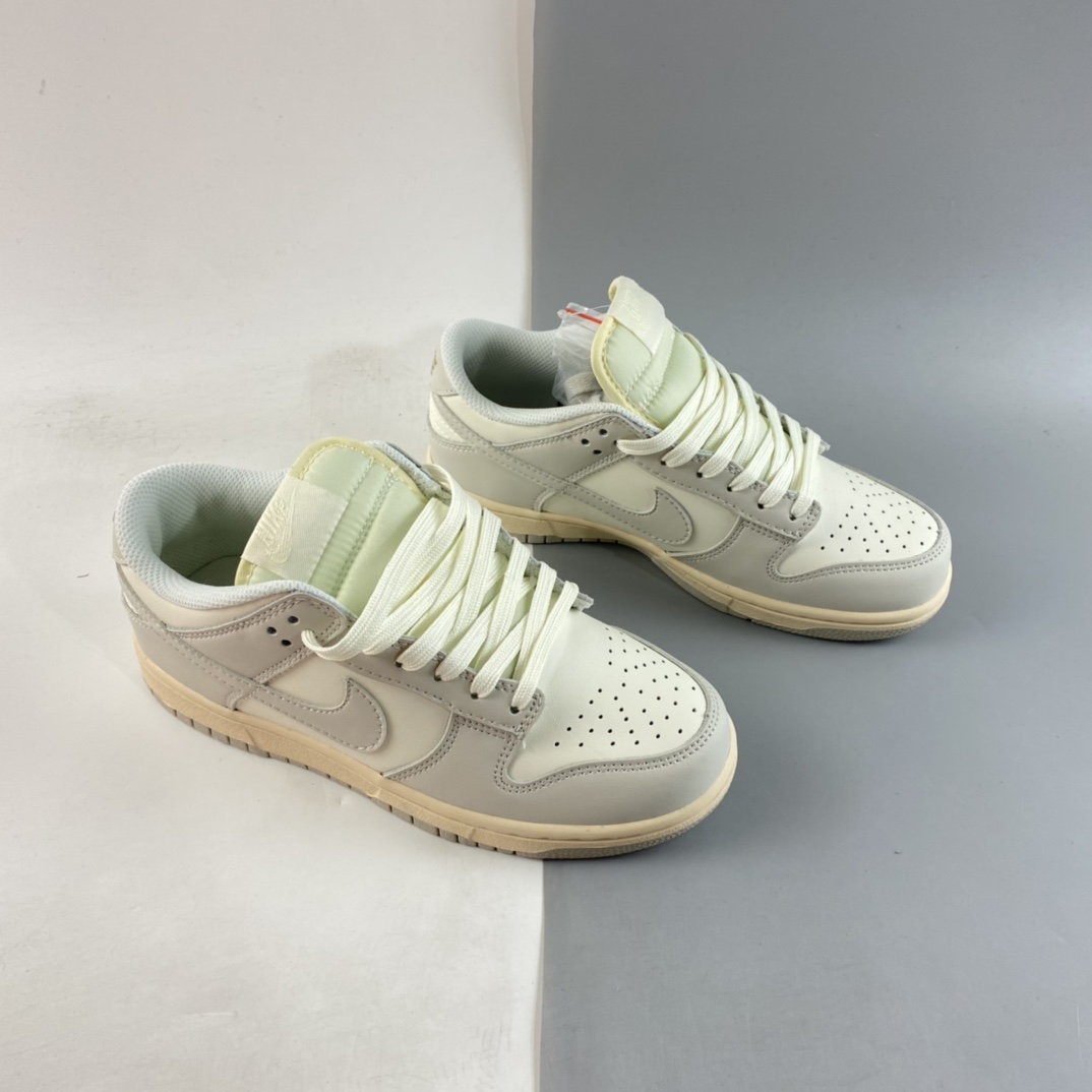 P200 NIKE Dunk Low 骨白配色SB扣碎篮板板鞋 DD1503-107