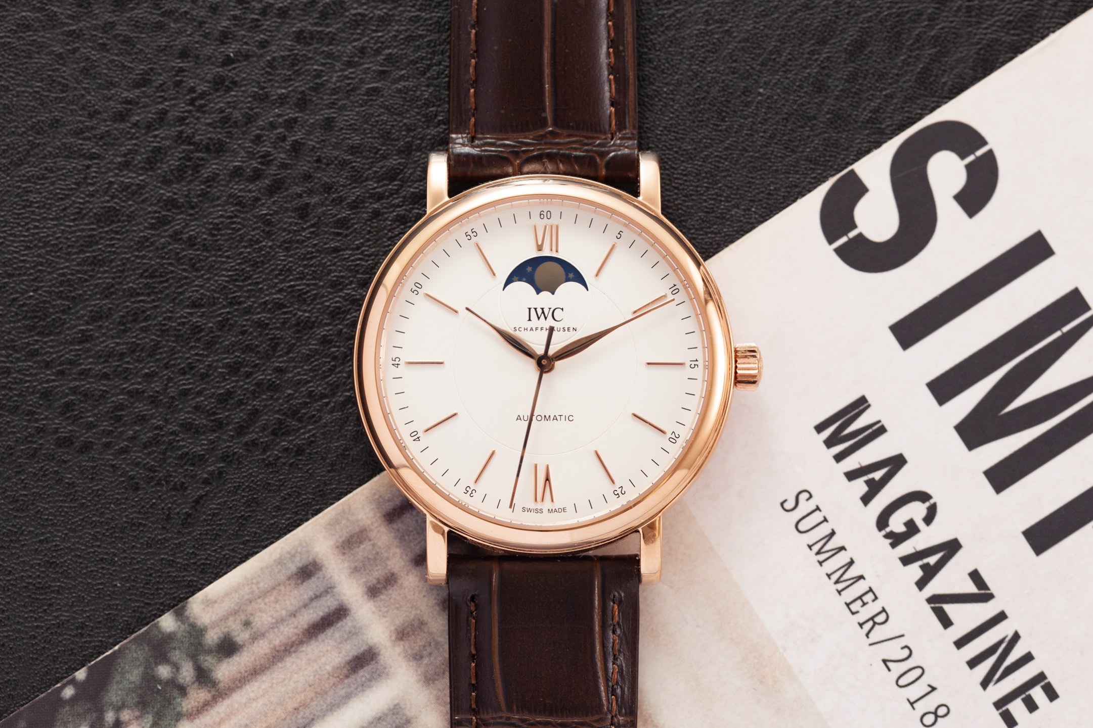 NO:143112,Bottofino series moon phase automatic watch!  Three 