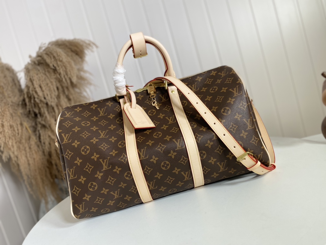 Louis Vuitton LV Keepall Travel Bags Monogram Canvas M41418