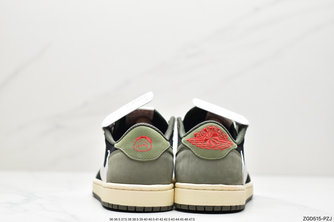 280 Travis Scott x Air Jordan 1 Low AJ1乔1低帮倒钩 TS联名款运动休闲板鞋 CQ4277-001