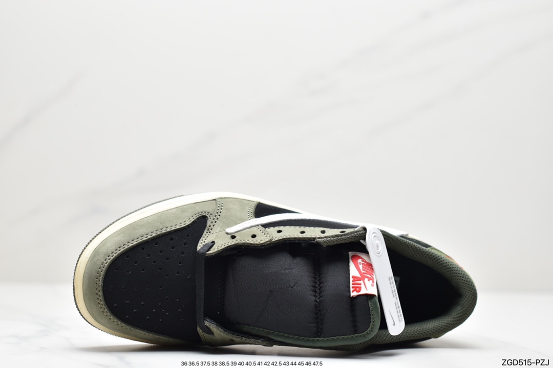 280 Travis Scott x Air Jordan 1 Low AJ1乔1低帮倒钩 TS联名款运动休闲板鞋 CQ4277-001