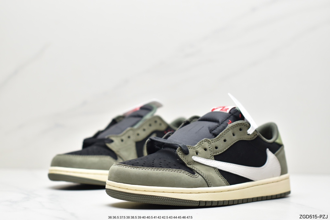 280 Travis Scott x Air Jordan 1 Low AJ1乔1低帮倒钩 TS联名款运动休闲板鞋 CQ4277-001