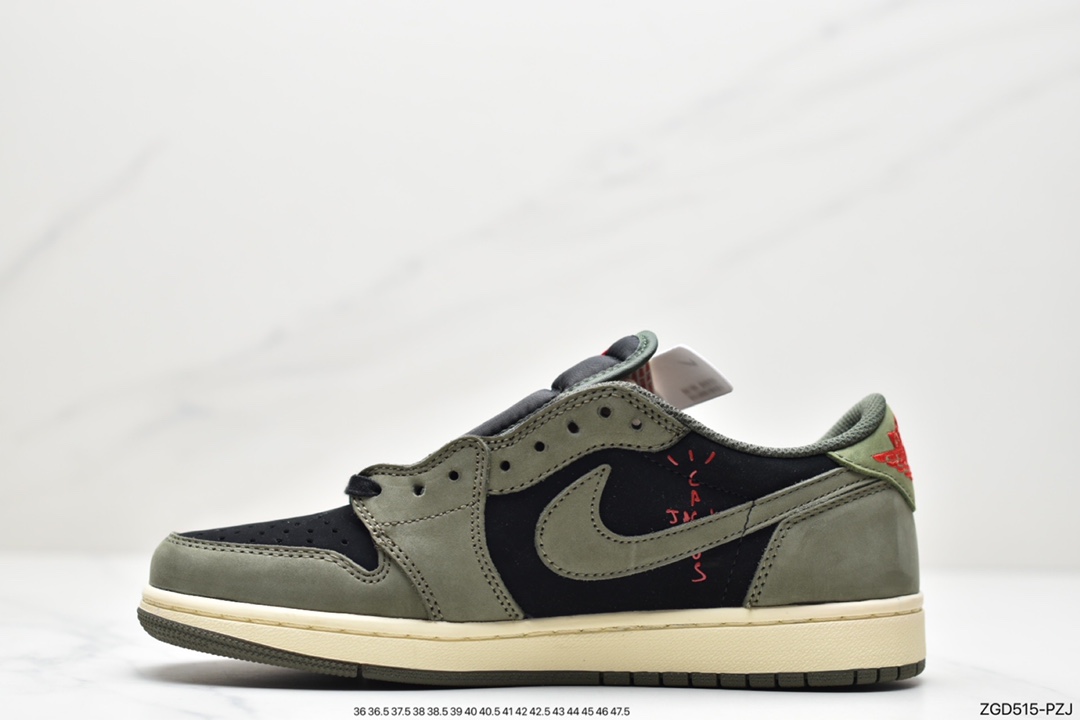 280 Travis Scott x Air Jordan 1 Low AJ1乔1低帮倒钩 TS联名款运动休闲板鞋 CQ4277-001
