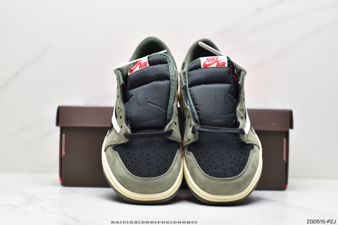 280 Travis Scott x Air Jordan 1 Low AJ1乔1低帮倒钩 TS联名款运动休闲板鞋 CQ4277-001