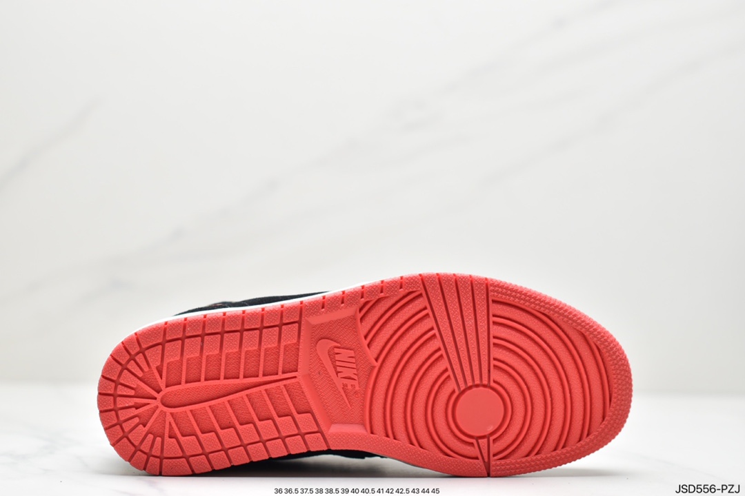 200 Air Jordan 1 AJ1 黑红万圣节刺绣中帮篮球鞋休闲运动鞋DN4904-001