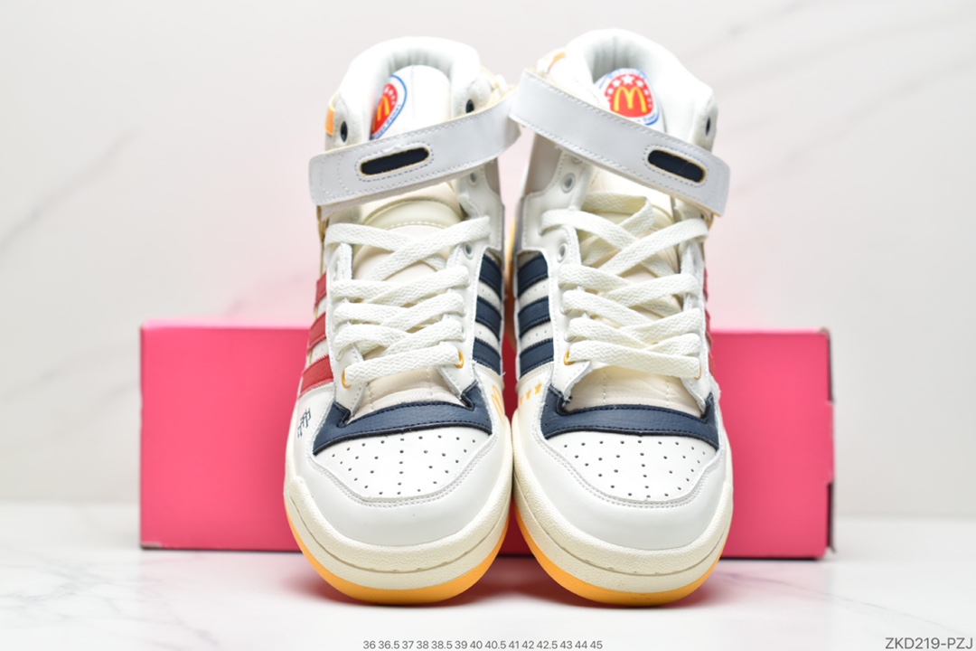 270 阿迪达斯运动鞋三叶草男子 FORUM 84 HIGH高帮绑带休闲鞋HO2575