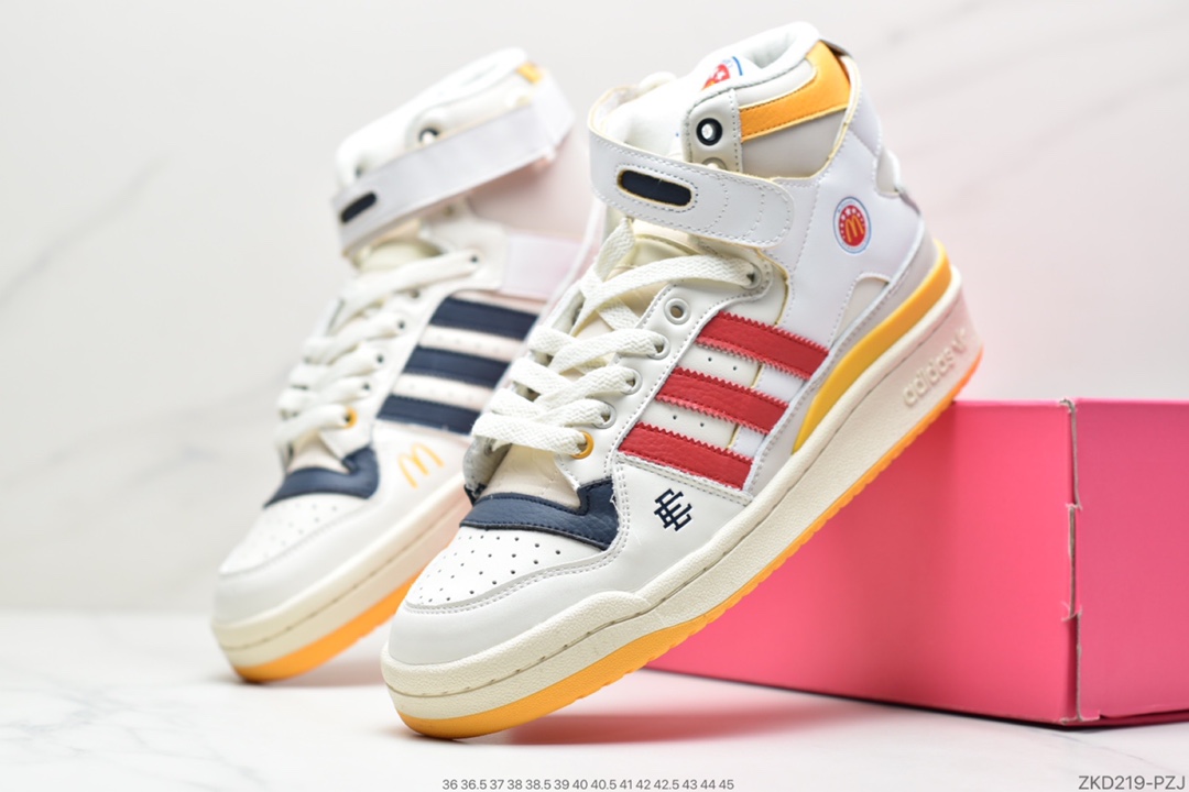 270 阿迪达斯运动鞋三叶草男子 FORUM 84 HIGH高帮绑带休闲鞋HO2575