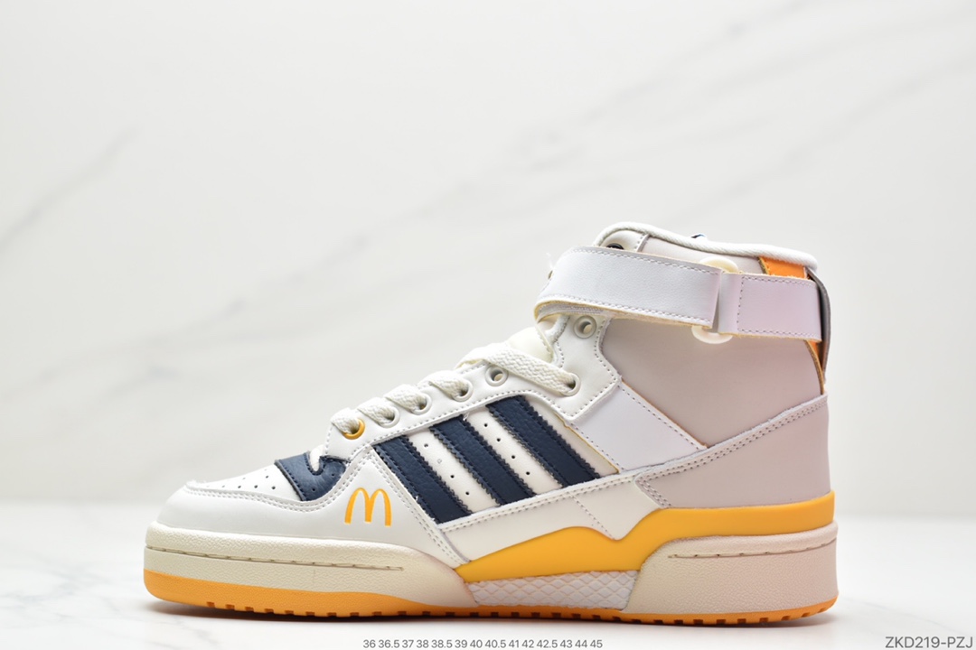 270 阿迪达斯运动鞋三叶草男子 FORUM 84 HIGH高帮绑带休闲鞋HO2575