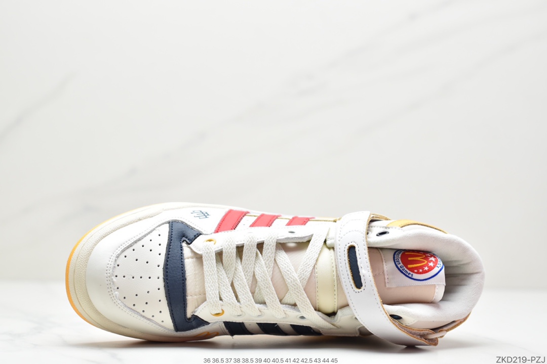 270 阿迪达斯运动鞋三叶草男子 FORUM 84 HIGH高帮绑带休闲鞋HO2575