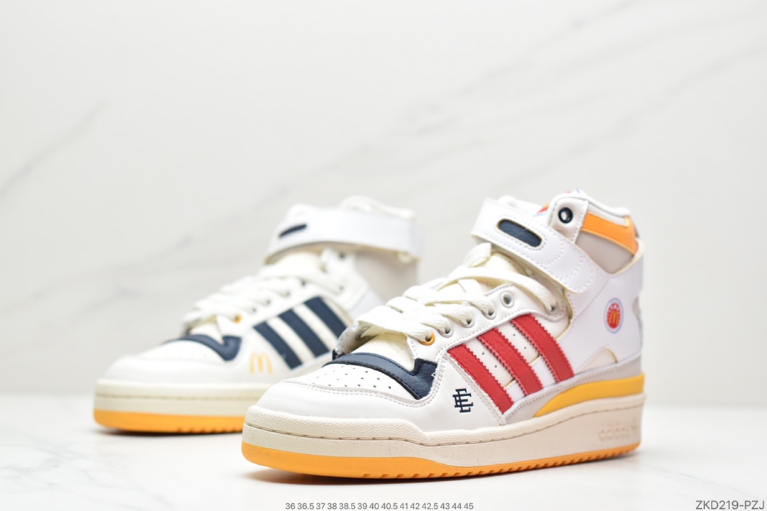 270 阿迪达斯运动鞋三叶草男子 FORUM 84 HIGH高帮绑带休闲鞋HO2575