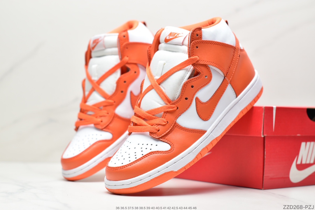 250 耐克Nike Dunk High Syracuse 白橘高帮 肯塔基大学配色850477-101