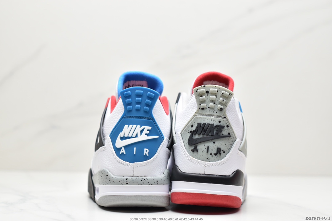 200 乔丹Air Jordan 4 Retro SE “What the”“鸳鸯白红蓝水泥”CI1184-01