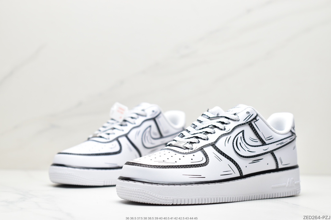 260 耐克Nike Air Force 1 Low  空军一号高帮百搭休闲运动板鞋DW2288